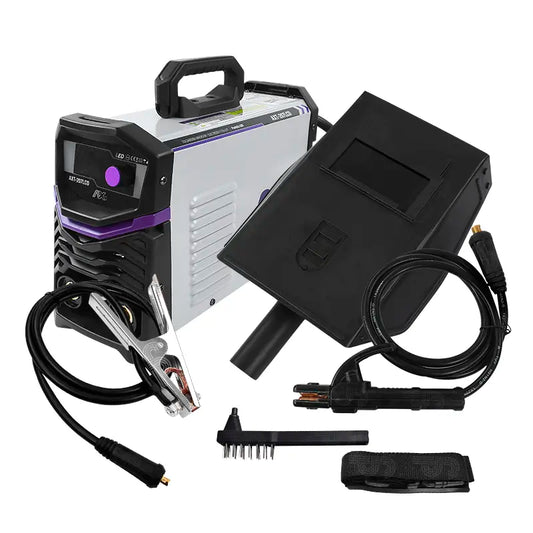 Soldadora Inversor electrodo y Tig Lift BIVOLTAJE con pantalla LCD 200A AX TECH AXT-207LCD