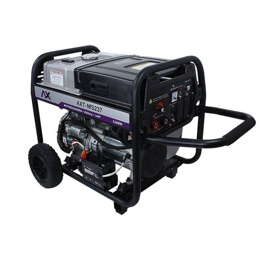 MOTOSOLDADORA Y GENERADOR A GASOLINA AX TECH AXT-MS237 200AMP 5500W 14HP