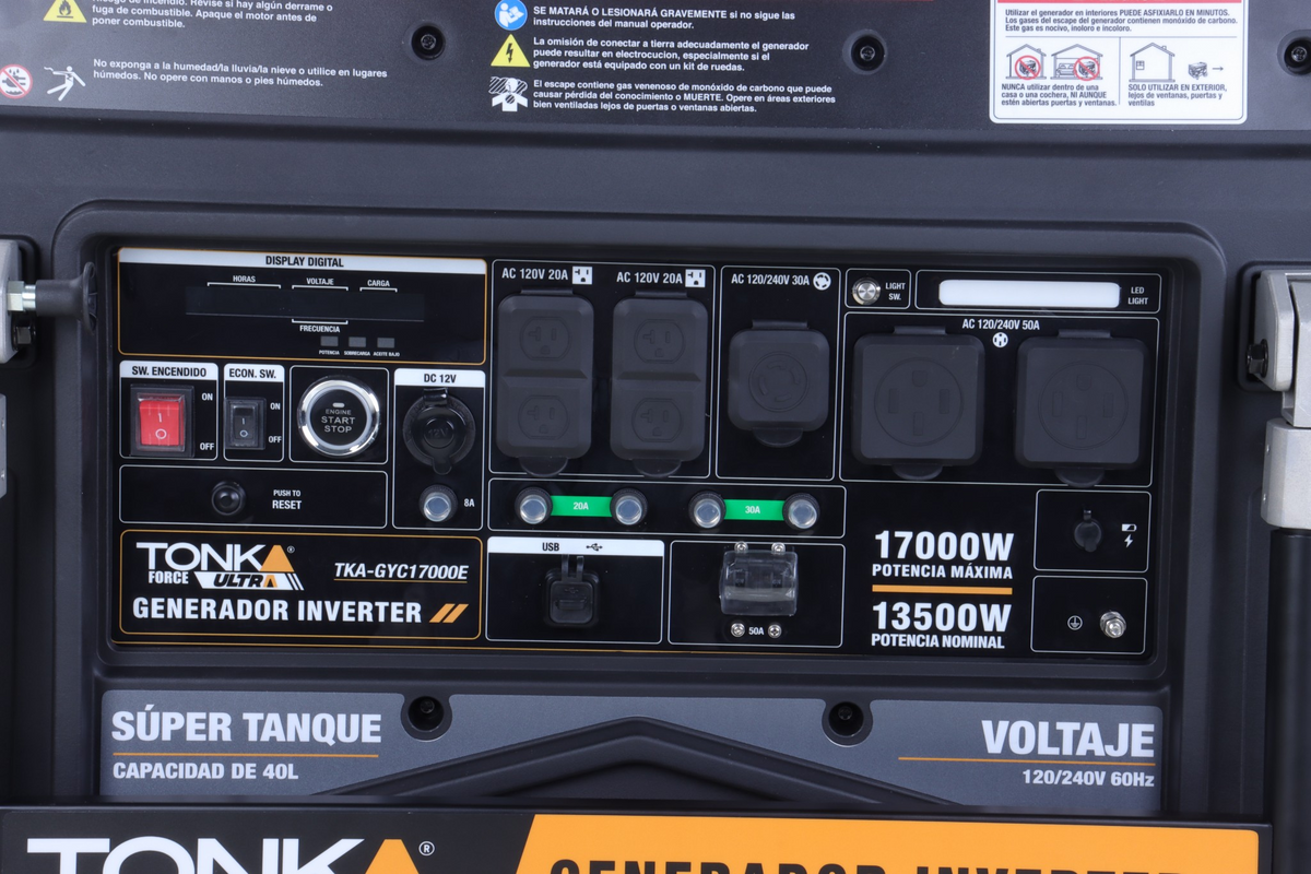 Generador inverter silencioso Tonka 17000W 23HP