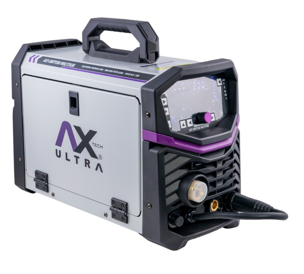 SOLDADORA INVERTER MULTIPROCESOS 4 en 1 MIG / MMA / TIG ALTA FRECUENCIA / CORTE PLASMA / AX TECH AXT-EMTP200MULTITASK