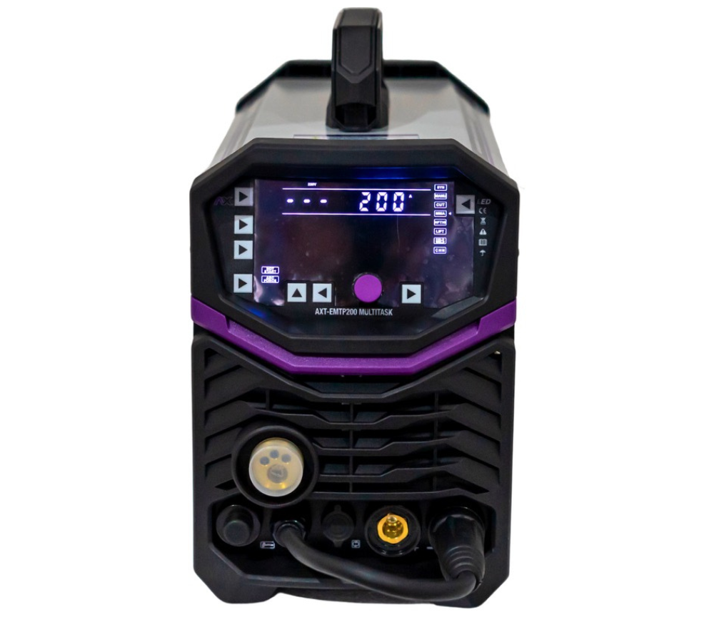 SOLDADORA INVERTER MULTIPROCESOS 4 en 1 MIG / MMA / TIG ALTA FRECUENCIA / CORTE PLASMA / AX TECH AXT-EMTP200MULTITASK