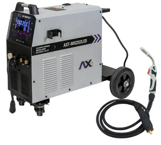 SOLDADORA INVERSOR MULTIPROCESOS MIG/MAG/ELECTRODO/TIG LIFT 250A, 220V 2 FASES, CON ANTORCHA MIG25