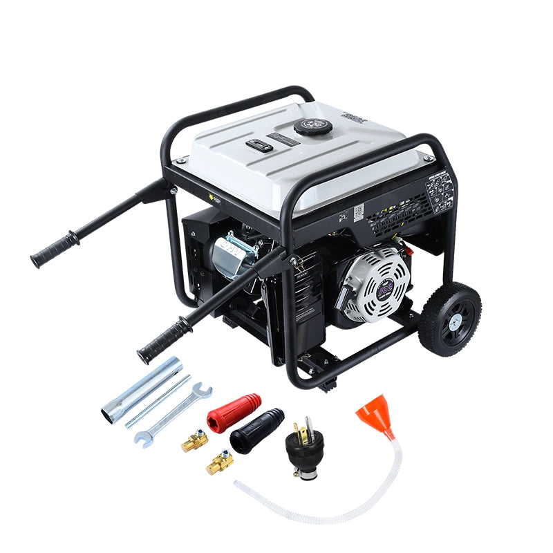 MOTOSOLDADORA Y GENERADOR A GASOLINA INVERTER, 260AMP, 110V, 14 HP, 1800Wtts, CON MARCHA Y BATERIA AXT-MS260Y