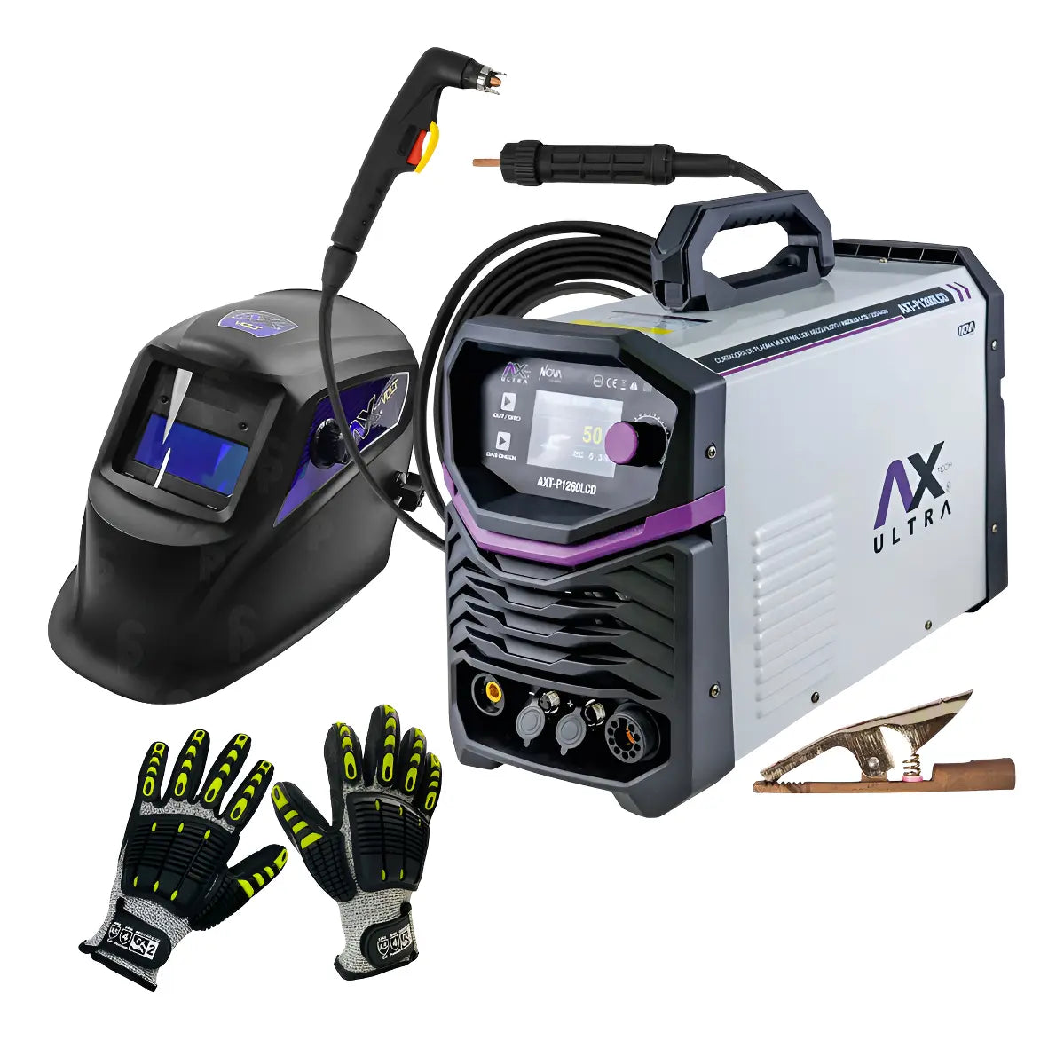 CORTADORA DE PLASMA 60 amp 220v / 440v AX TECH AXT-P1260LCD