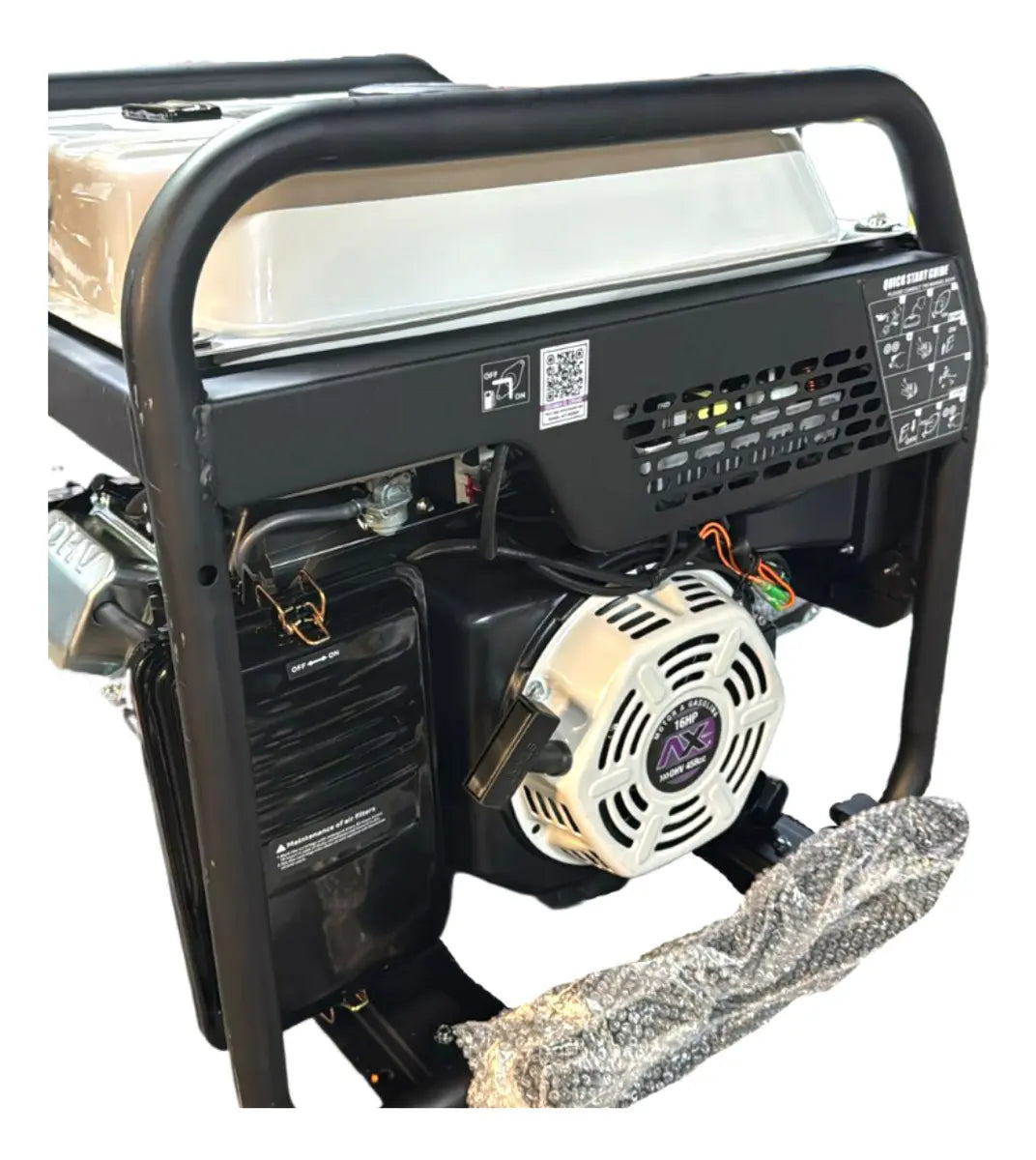 MOTOSOLDADORA Y GENERADOR A GASOLINA INVERTER, 260AMP, 110V, 14 HP, 1800Wtts, CON MARCHA Y BATERIA