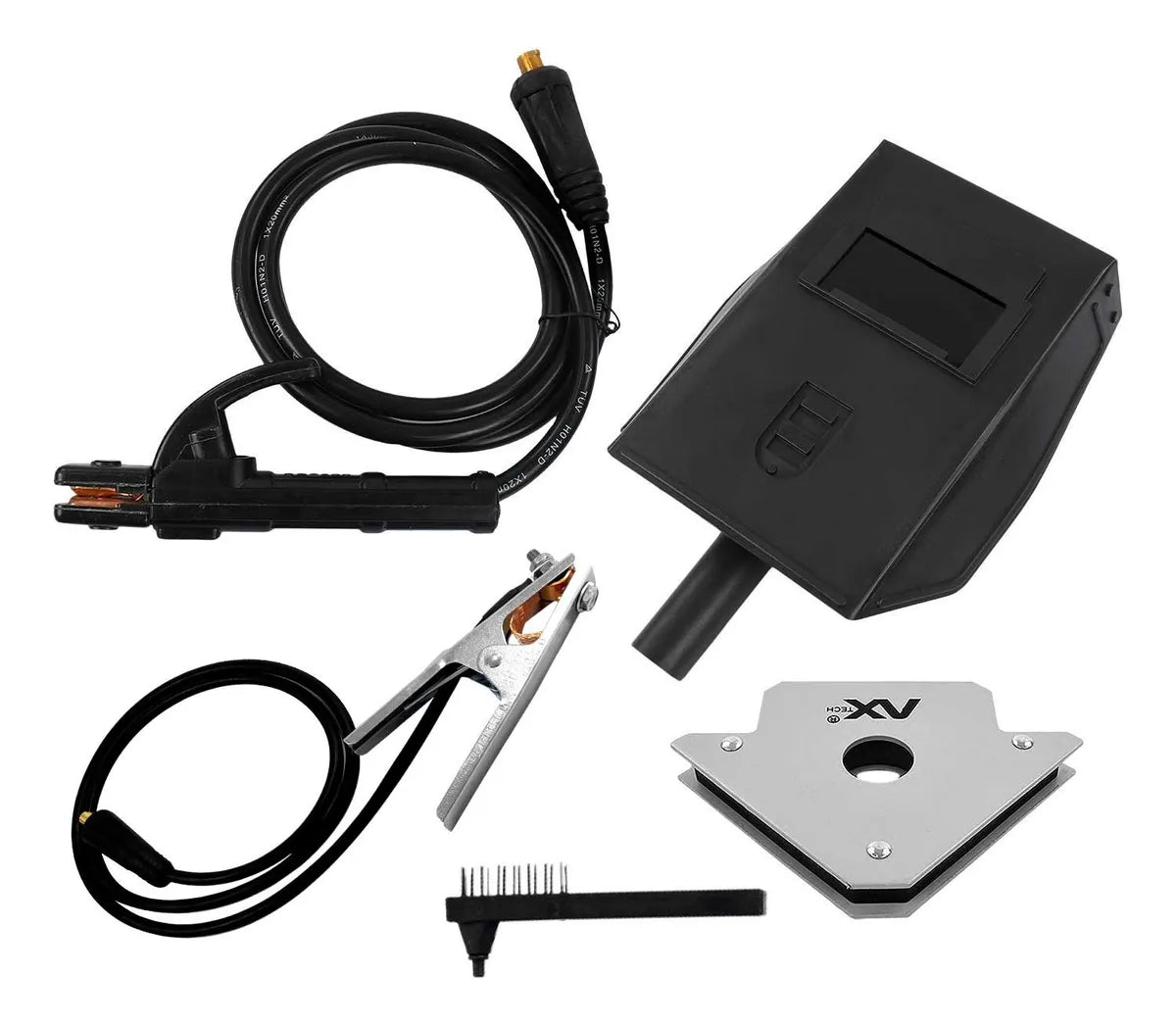 COMBO SOLDADORA INVERSOR AX TECH AXT-207LCD 200AMP 110/220V