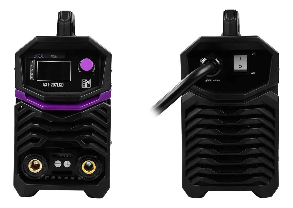 COMBO SOLDADORA INVERSOR AX TECH AXT-207LCD 200AMP 110/220V