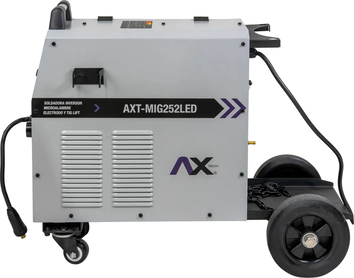 SOLDADORA INVERSOR MULTIPROCESOS MIG/MAG/ELECTRODO/TIG LIFT 250A, 220V 2 FASES, CON ANTORCHA MIG25