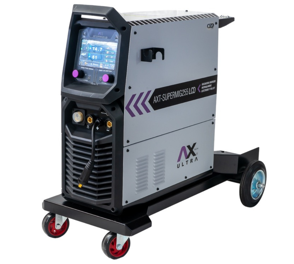 SOLDADORA INVERSOR INDUSTRIAL 250 AMP AX Tech Ultra  MIG/MAG/MMA/TIG AXT-SUPERMIG255LCD
