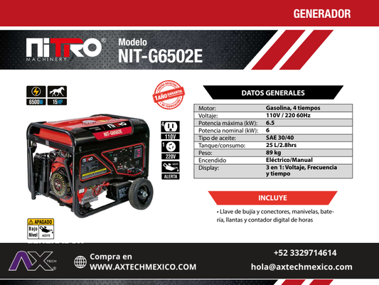 NIT-G6502E ficha técnica