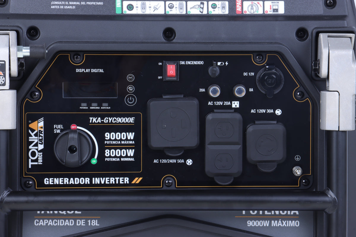 Generador inverter silencioso Tonka 9000W 12HP