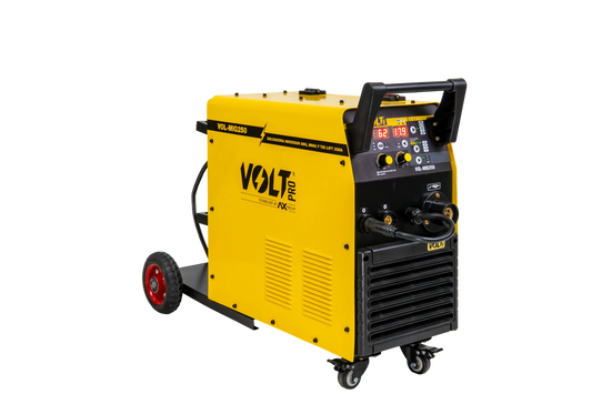 SOLDADORA INVERTER MULTIPROCESOS PARA ROLLOS DE 5 Y 15KG VOLT 250amp 220v VOL-MIG250