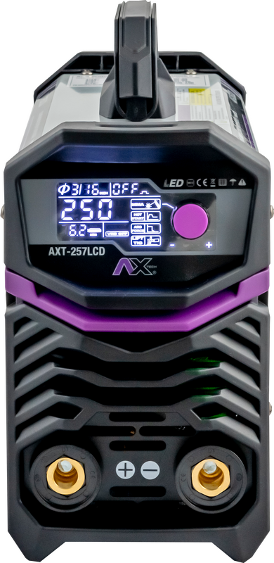 COMBO SOLDADORA INVERSOR 250 amp AX TECH BIVOLTAJE 110/220V AXT-257LCD