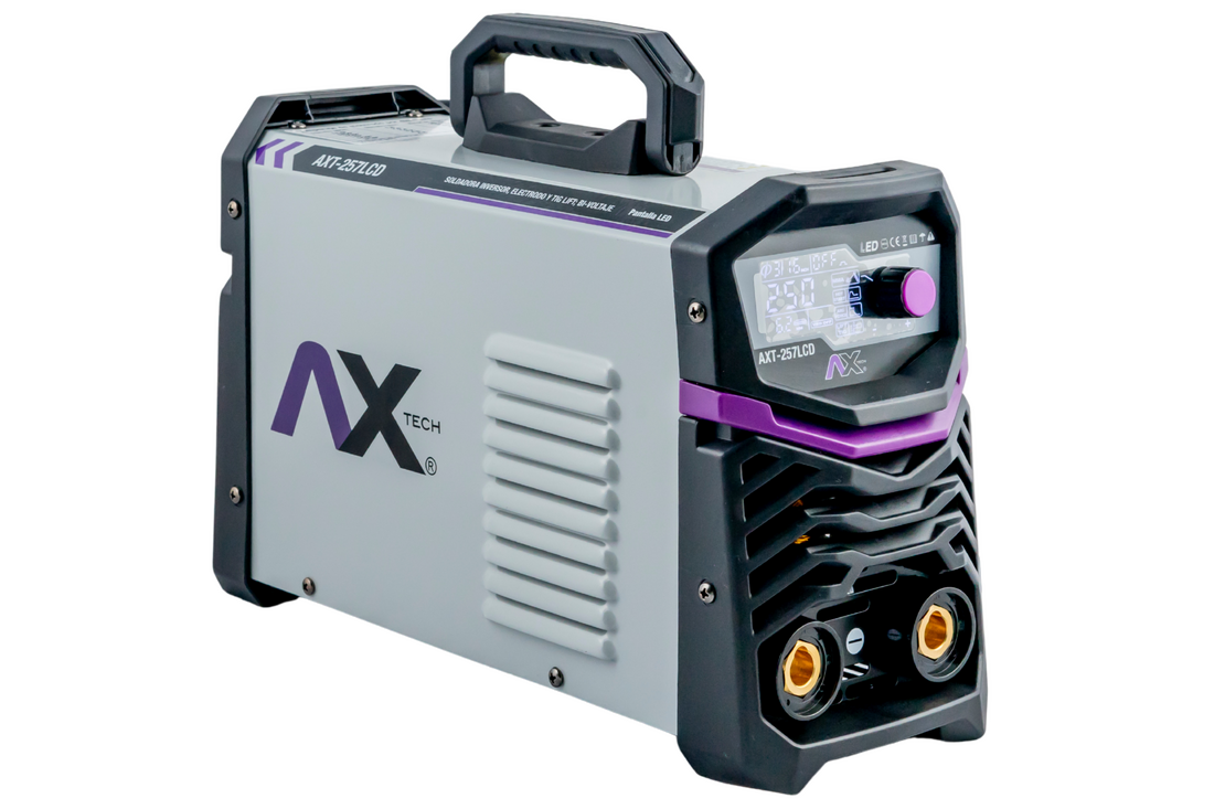 COMBO SOLDADORA INVERSOR 250 amp AX TECH BIVOLTAJE 110/220V AXT-257LCD
