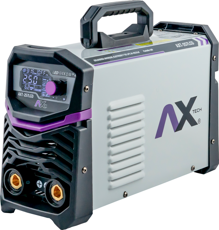 COMBO SOLDADORA INVERSOR 250 amp AX TECH BIVOLTAJE 110/220V AXT-257LCD
