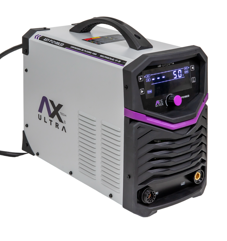 CORTADORA DE PLASMA INDUSTRIAL 100AMPERES 220V  AX Tech Ultra CONEXION A CNC AXT-P12100LED