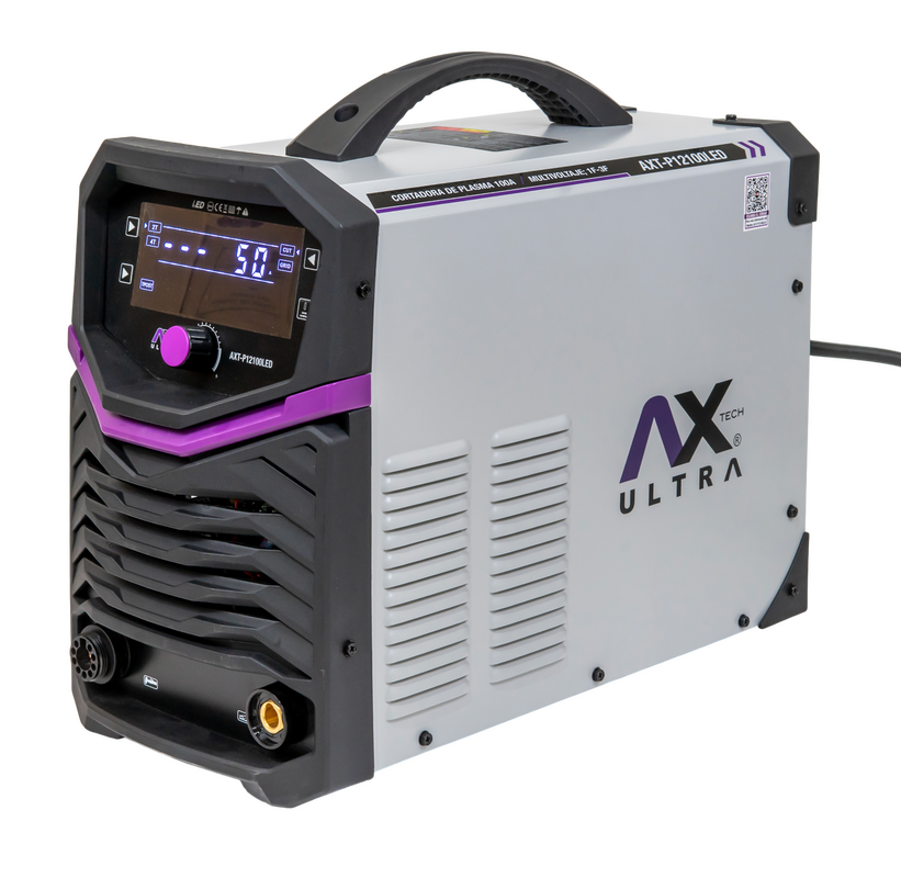 CORTADORA DE PLASMA INDUSTRIAL 100AMPERES 220V  AX Tech Ultra CONEXION A CNC AXT-P12100LED