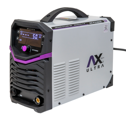 CORTADORA DE PLASMA INDUSTRIAL 100AMPERES 220V  AX Tech Ultra CONEXION A CNC AXT-P12100LED
