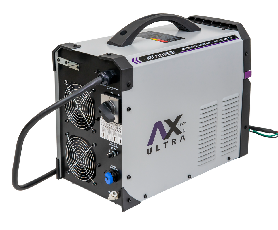 CORTADORA DE PLASMA INDUSTRIAL 100AMPERES 220V  AX Tech Ultra CONEXION A CNC AXT-P12100LED