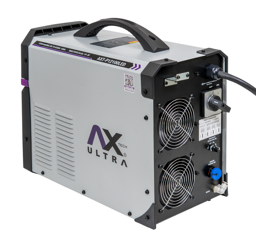 CORTADORA DE PLASMA INDUSTRIAL 100AMPERES 220V  AX Tech Ultra CONEXION A CNC AXT-P12100LED