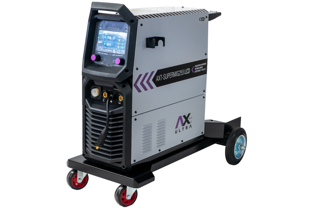 SOLDADORA INVERSOR INDUSTRIAL 250 AMP AX Tech Ultra  MIG/MAG/MMA/TIG AXT-SUPERMIG255LCD