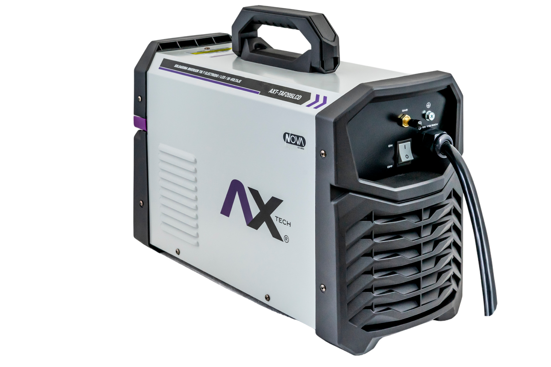 SOLDADORA INVERSOR TIG HF CD/CA 220A TIG ALUMINIO BIVOLTAJE AX Tech AXT-TAF205LCD