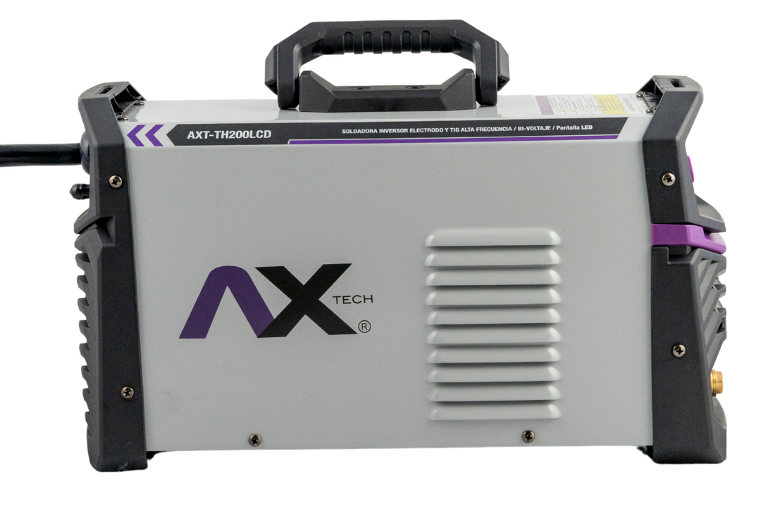 SOLDADORA INVERSOR TIG HF ALTA FRECUENCIA Y MMA 200AMP BIVOLTAJE 110/220V AXT-TH200LCD