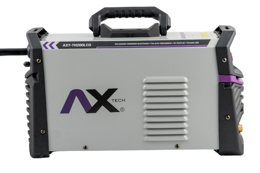 SOLDADORA INVERSOR TIG HF ALTA FRECUENCIA Y MMA 200AMP BIVOLTAJE 110/220V AXT-TH200LCD