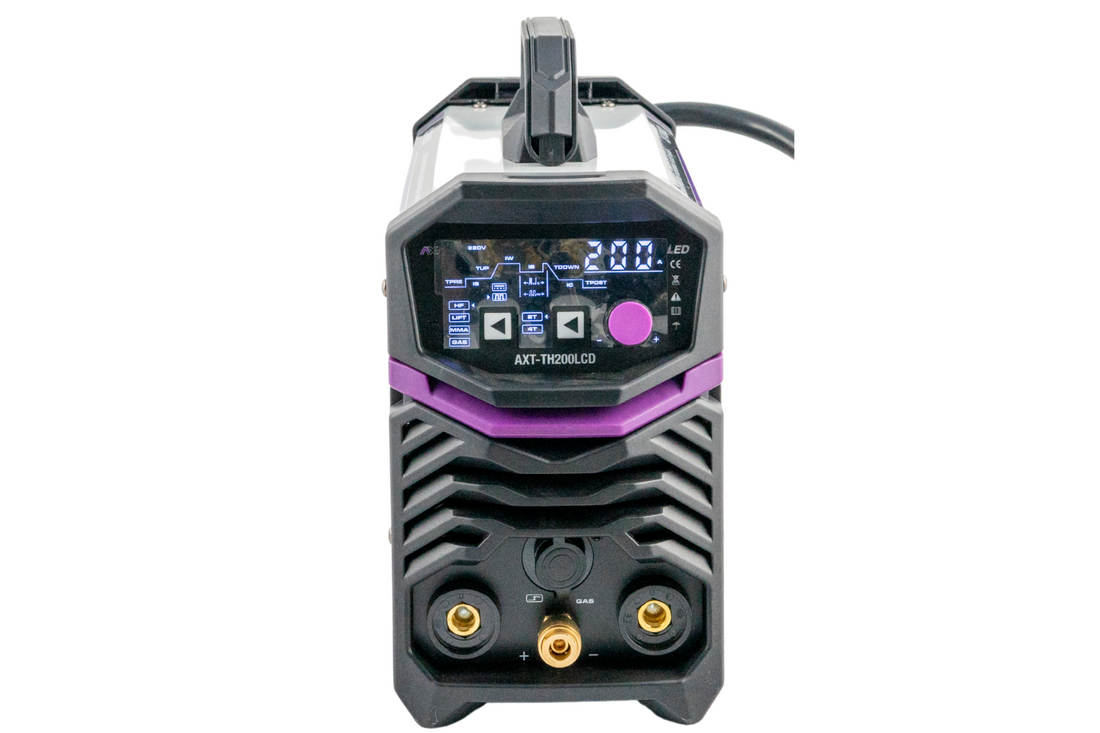 SOLDADORA INVERSOR TIG HF ALTA FRECUENCIA Y MMA 200AMP BIVOLTAJE 110/220V AXT-TH200LCD