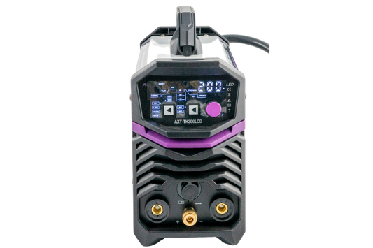 SOLDADORA INVERSOR TIG HF ALTA FRECUENCIA Y MMA 200AMP BIVOLTAJE 110/220V AXT-TH200LCD
