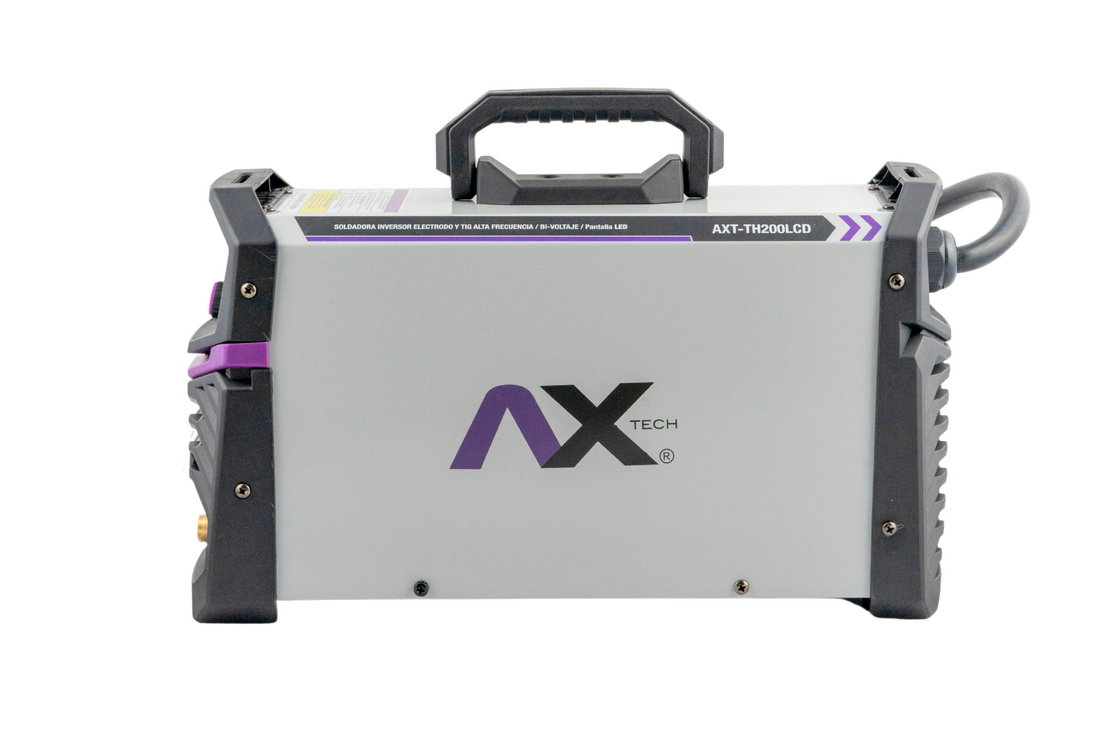 SOLDADORA INVERSOR TIG HF ALTA FRECUENCIA Y MMA 200AMP BIVOLTAJE 110/220V AXT-TH200LCD